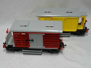Playmobil TRAIN SET 4029 Set POWERED ENGINE & TENDER box G scale NO TRACK 6