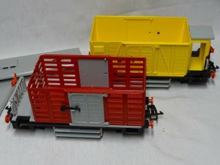 Playmobil TRAIN SET 4029 Set POWERED ENGINE & TENDER box G scale NO TRACK 7