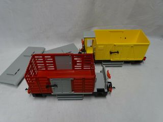 Playmobil TRAIN SET 4029 Set POWERED ENGINE & TENDER box G scale NO TRACK 8