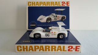 Vintage Cox Chaparral 2e 1:24 Scale Slot Car W/operating Spoiler & Box