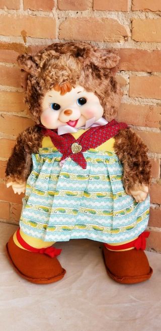 Vintage Rushton Mama Bear Doll Unplayed W/ Best On The Net 26 " Tall