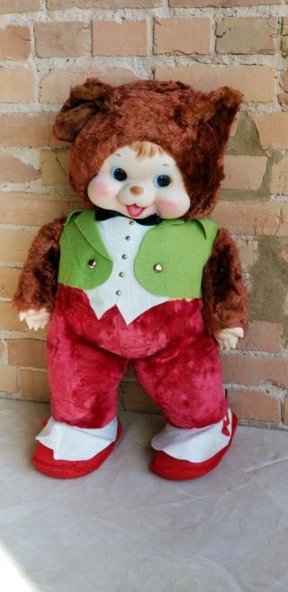 Vintage Rushton Papa Bear Doll Unplayed W/ Best On The Net 26 " Tall