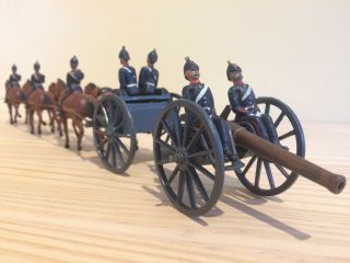 William Britains Set 144 Royal Field Artillery Lead Gun Team 1906 Toy Soliders