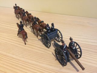William Britains set 144 Royal Field Artillery Lead Gun Team 1906 toy soliders 2