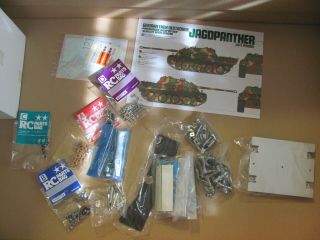 1/16 Tamiya FO JagdPanther pre - owned kit with many extra parts 5