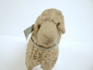 Antique Vintage STEIFF LAMB Baby Rattle Wool Plush Pre WWII War Rare 1900s Sheep 8