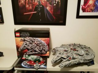 Lego Star Wars Millennium Falcon (75192) 7541pcs,  Bonus 20th Aniv.  Slave 1 Ship