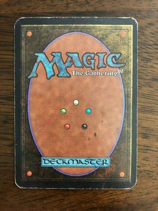 Magic the Gathering Rare Black Sorcery Mind Twist Limited Edition Alpha 2