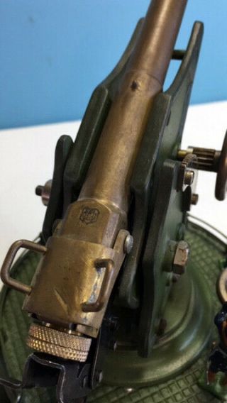 MARKLIN COSTAL DEFENSE GUN - large prewar w/HEYDE crew ca.  1929,  Made in Germany. 6