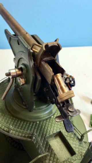 MARKLIN COSTAL DEFENSE GUN - large prewar w/HEYDE crew ca.  1929,  Made in Germany. 7