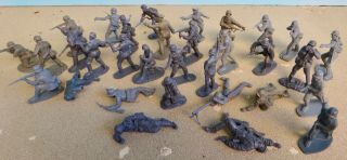 Conte collectables 54mm D - DAY custom Atlantic wall playset 50 figs,  32 acc oop 10