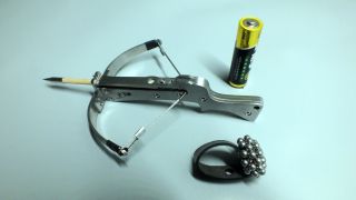 Mini Crossbow 168 - Made By Full Stainless Steel - Ammo Arrow Ball