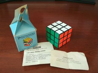 Ultra rare Vintage First Batch Politechnika Rubik ' s Cube 2