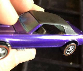 Purple Black Roof Custom Cougar Redline Hot Wheels Mattel 8