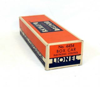 Postwar Lionel 4454 Electronic Control Boxcar All w/Nice OB 5