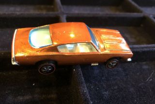 Orange Custom Barracuda White Interior Redline Hot Wheels Mattel 3