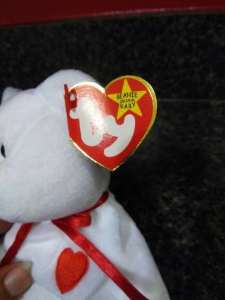 Valentino Ty beanie baby with rare mismatched tags.  Ty tag 1994,  tush tag 1993. 2