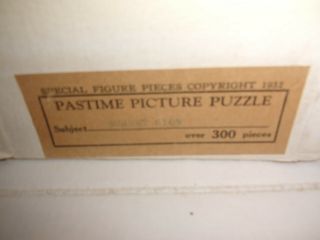 VINTAGE ANTQUE Pastime Wooden Puzzle (SUNSET GLOW) 300,  pc 1930s 2