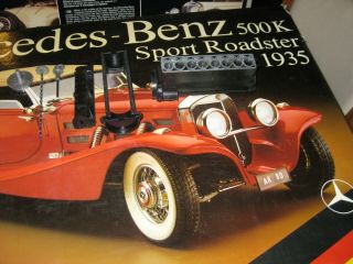 Pocher 1935 Mercedes - Benz 500K Sport Roadster,  1/8 scale model kit 2