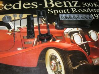 Pocher 1935 Mercedes - Benz 500K Sport Roadster,  1/8 scale model kit 3