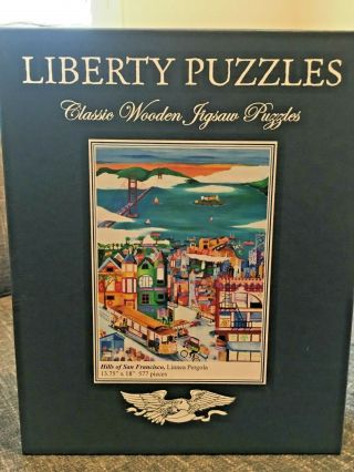 Liberty Classics Wooden Jigsaw Puzzles “ Hills Of San Francisco " Linnea Pergola