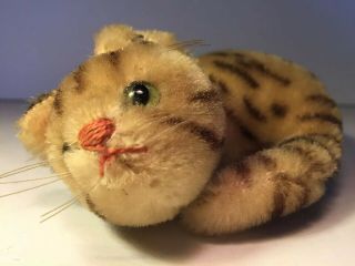 Antique Steiff Kitten Legless Runt W Tag & Button Sad/cute Shameless Ploy