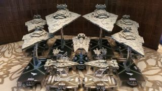 Star Wars Armada Imperial Fleet,  All Upgrades And Cards