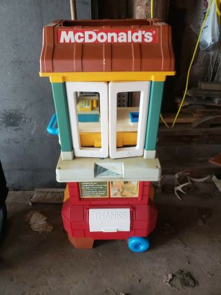 Vintage Fisher Price Mcdonalds Drive Thru Kitchen Child Size Play Set,  Mcd Food