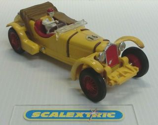 FRENCH SCALEXTRIC Tri - ang 1960 ' s YELLOW ALFA ROMEO 8C ' 1933 ' 16 C65 (LOVELY) 3