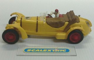 FRENCH SCALEXTRIC Tri - ang 1960 ' s YELLOW ALFA ROMEO 8C ' 1933 ' 16 C65 (LOVELY) 5