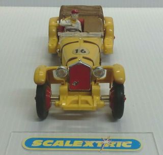 FRENCH SCALEXTRIC Tri - ang 1960 ' s YELLOW ALFA ROMEO 8C ' 1933 ' 16 C65 (LOVELY) 6