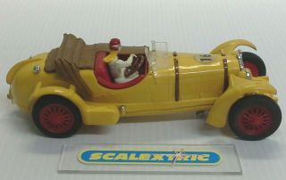 FRENCH SCALEXTRIC Tri - ang 1960 ' s YELLOW ALFA ROMEO 8C ' 1933 ' 16 C65 (LOVELY) 7