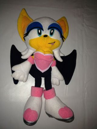Sega 10 " Rouge The Bat Plush Sonic The Hedgehog X Ufo Prize Japan Rare No Tags