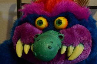 1986 My Pet Monster Plush with CUFFS - Amtoy American Greetings Vintage Toy 6