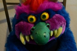 1986 My Pet Monster Plush with CUFFS - Amtoy American Greetings Vintage Toy 8