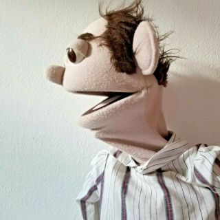 Professional Handmade Puppet Muppet Style Balding Man Out Of Bed Pajamas Retro 2