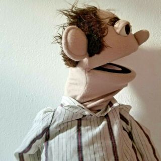 Professional Handmade Puppet Muppet Style Balding Man Out Of Bed Pajamas Retro 3