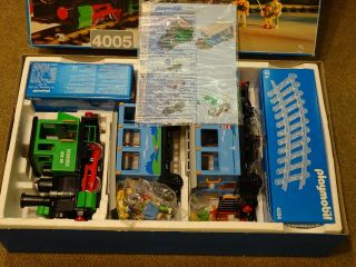 Playmobil TRAIN SET 4005 Set GREEN & BLUE SET complete G scale 2