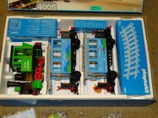 Playmobil TRAIN SET 4005 Set GREEN & BLUE SET complete G scale 4