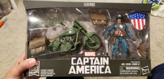 Marvel Legends Captain America And Motorcycle Action Figure 6 - Inch 80th