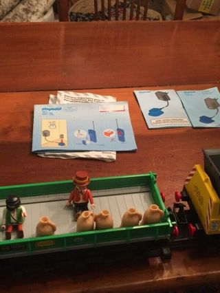 Playmobil Train 4017 RC with extra cars,  accessories,  track,  remote 4