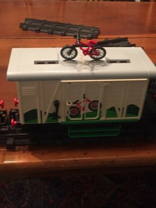Playmobil Train 4017 RC with extra cars,  accessories,  track,  remote 8