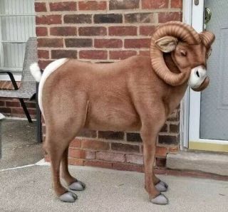 Hansa Large 38” Big Horn Ram Plush Toy Stuffed Animal Thomas Boland