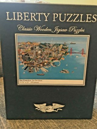 Liberty Classics Wooden Jigsaw Puzzles “ San Francisco " By Jan Davidson