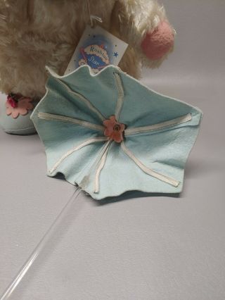 Vintage Rushton Star Creations large bunny rabbit with umbrella hang tag 10