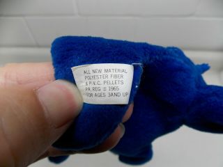 1995 TY BEANIE BABIES BABY ROYAL BLUE ELEPHANT PINK EARS NO HANG TAG PEANUT ? 9