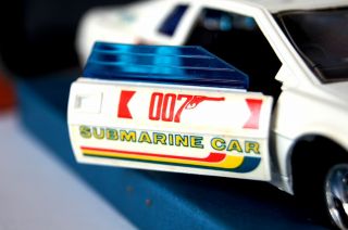 COMPLETE 007 James Bond LOTUS ESPRIT SUBMARINE DIECAST 1977 Japanese EIDAI Toys 11