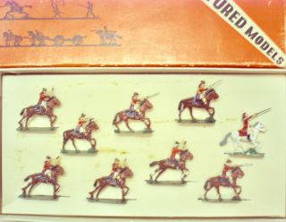 9 Sae Figures British Cavalry 1776,  30 Mm