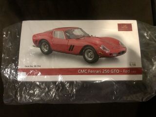 Cmc M - 154 62 Ferrari 250 Gto Red 1/18 Scale Diecast Rare Htf Never Opened