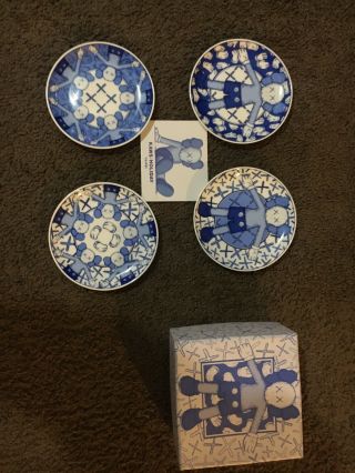 Kaws Holiday Taipei Ceramic Plate Full Set Of 4 Originalfake Nyc